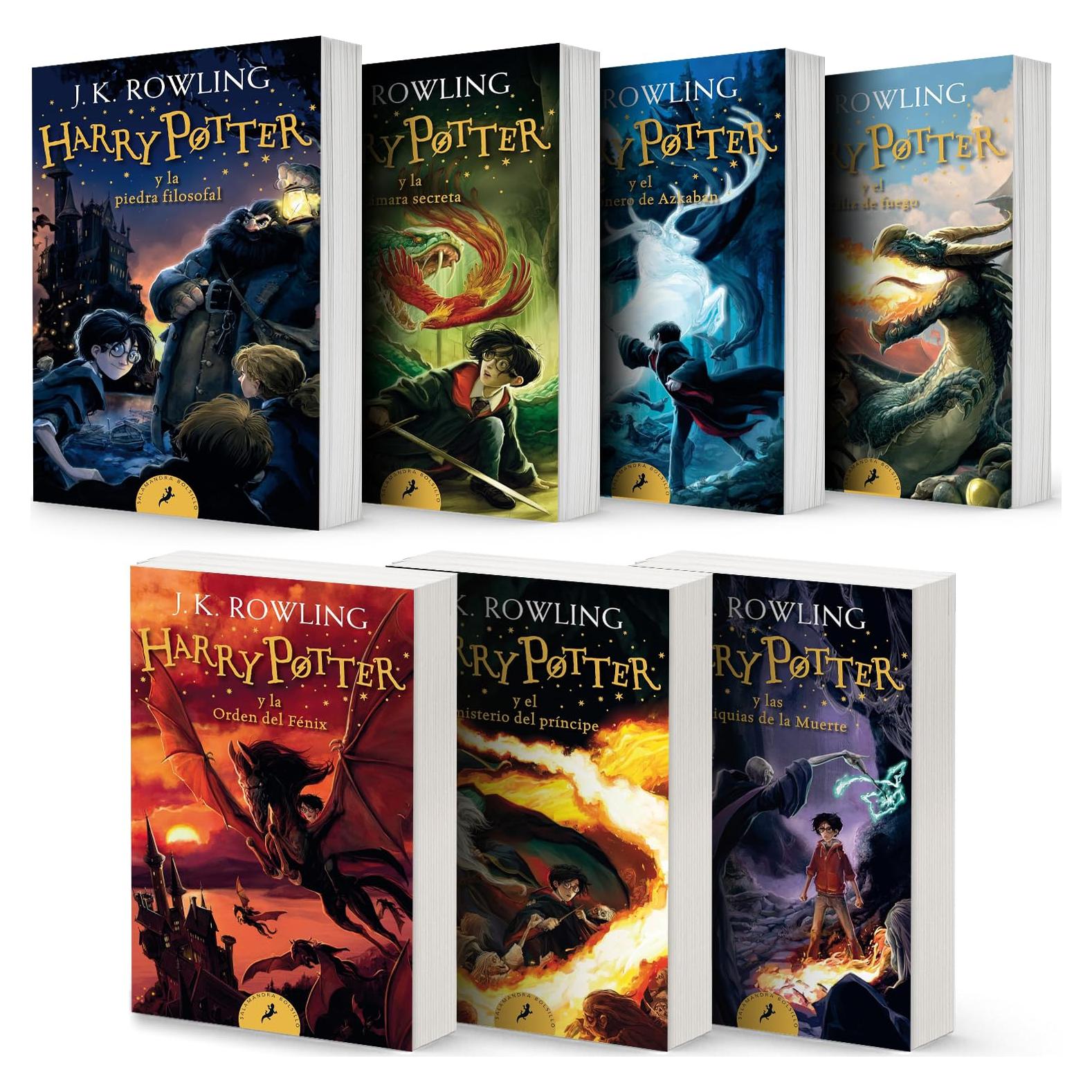Harry Potter Serise, Spanish Edition Complete Collection Books, Set of 7 Books by J. K. Rowling