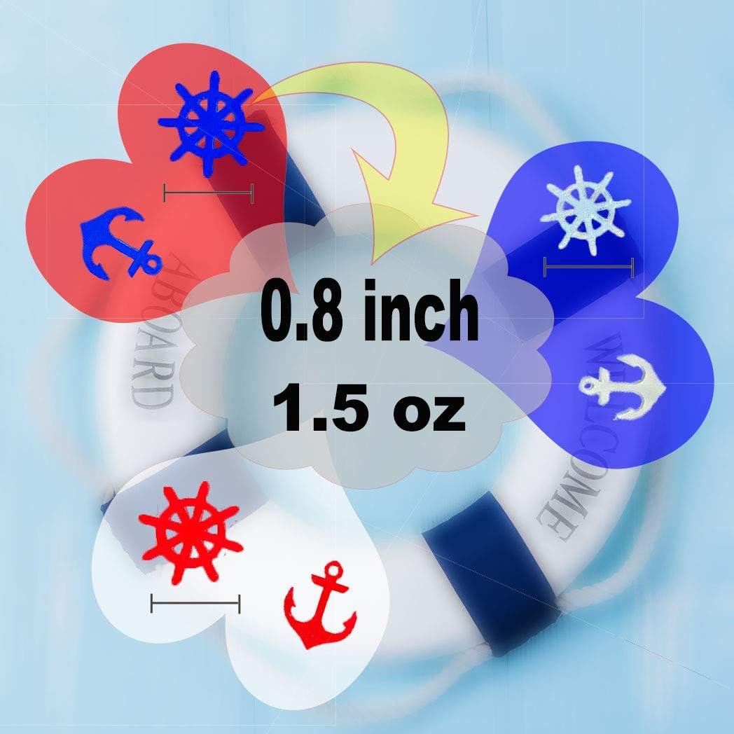 Confeti Náutico Patriótico Werich - 45g Rojo, Plata y Azul