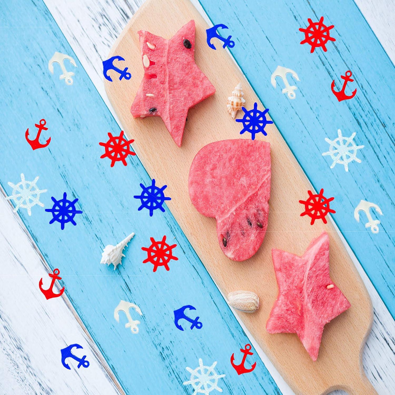 Confeti Náutico Patriótico Werich - 45g Rojo, Plata y Azul