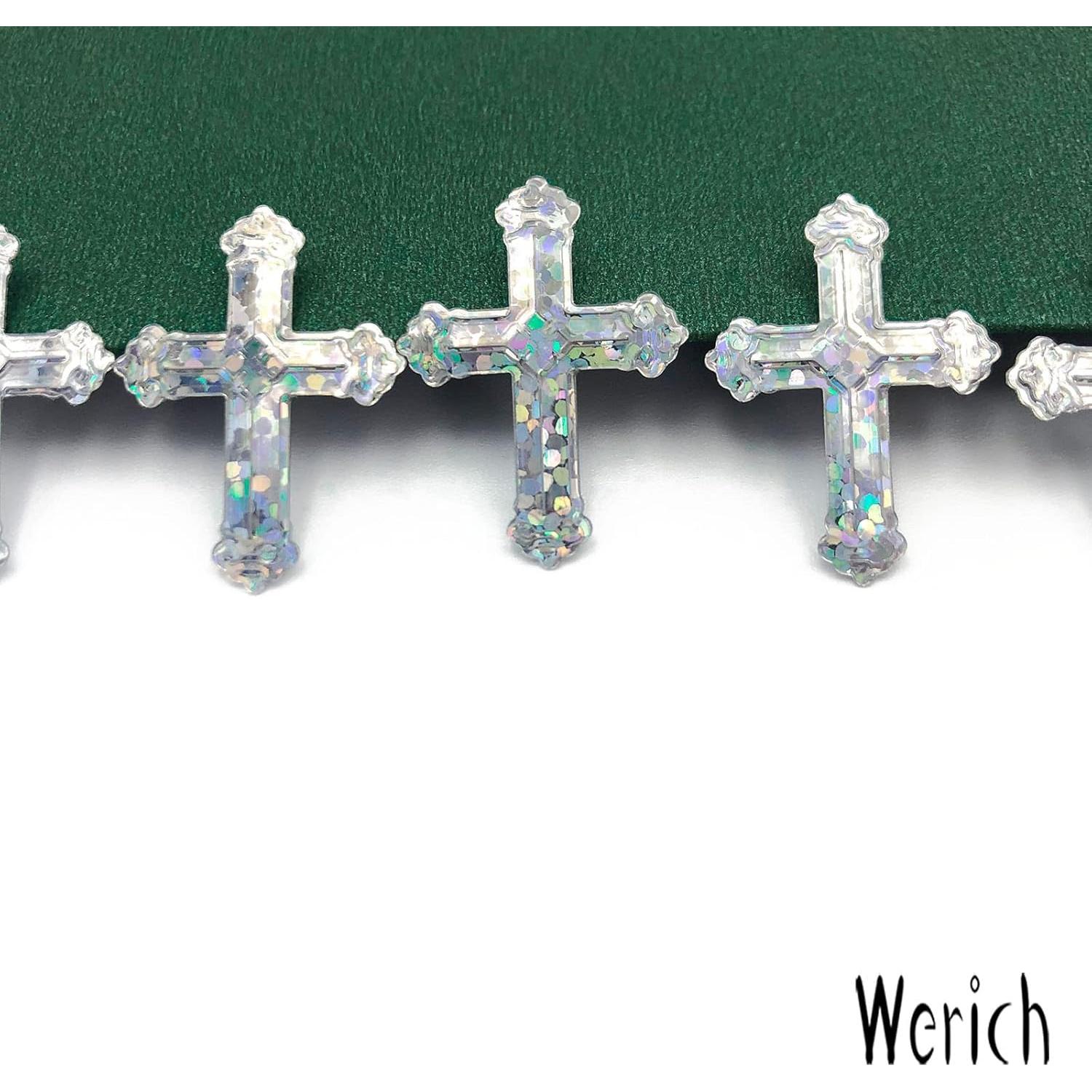 Confeti de Mesa Werich Cruz Plata 45g Decoración Fiesta