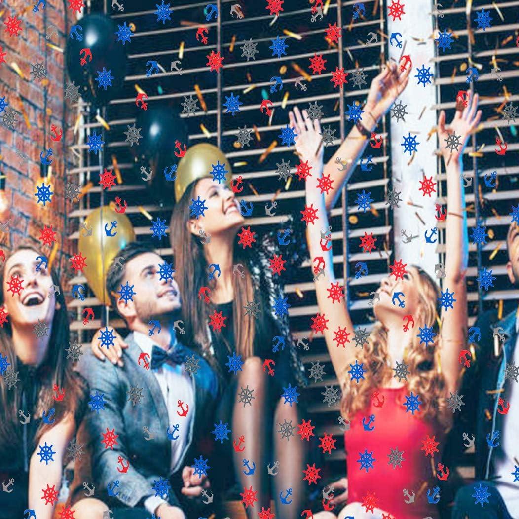 Confeti Náutico Patriótico Werich - 45g Rojo, Plata y Azul