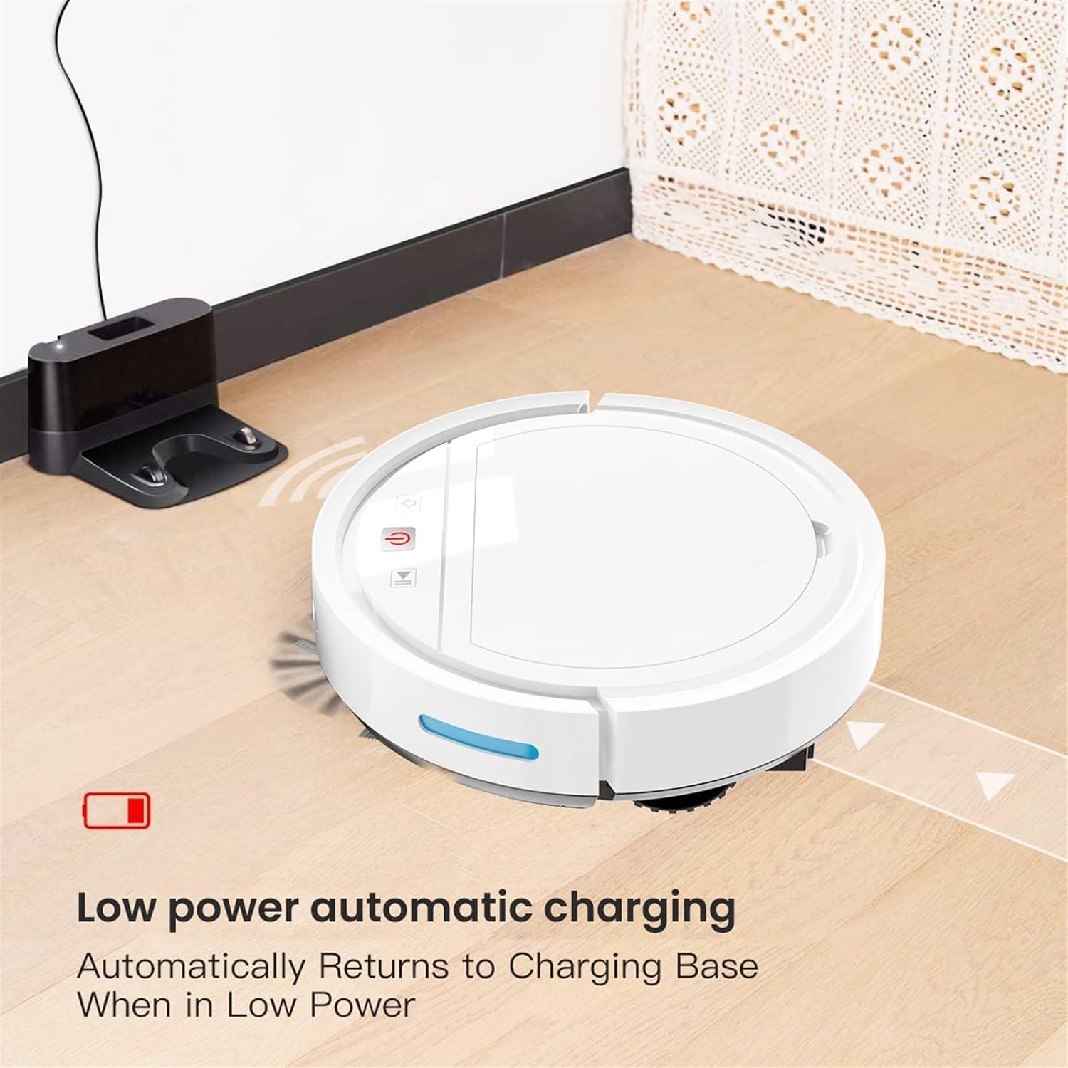 Robot Aspirador WAGNUS 2-en-1 con Control Remoto 400ml