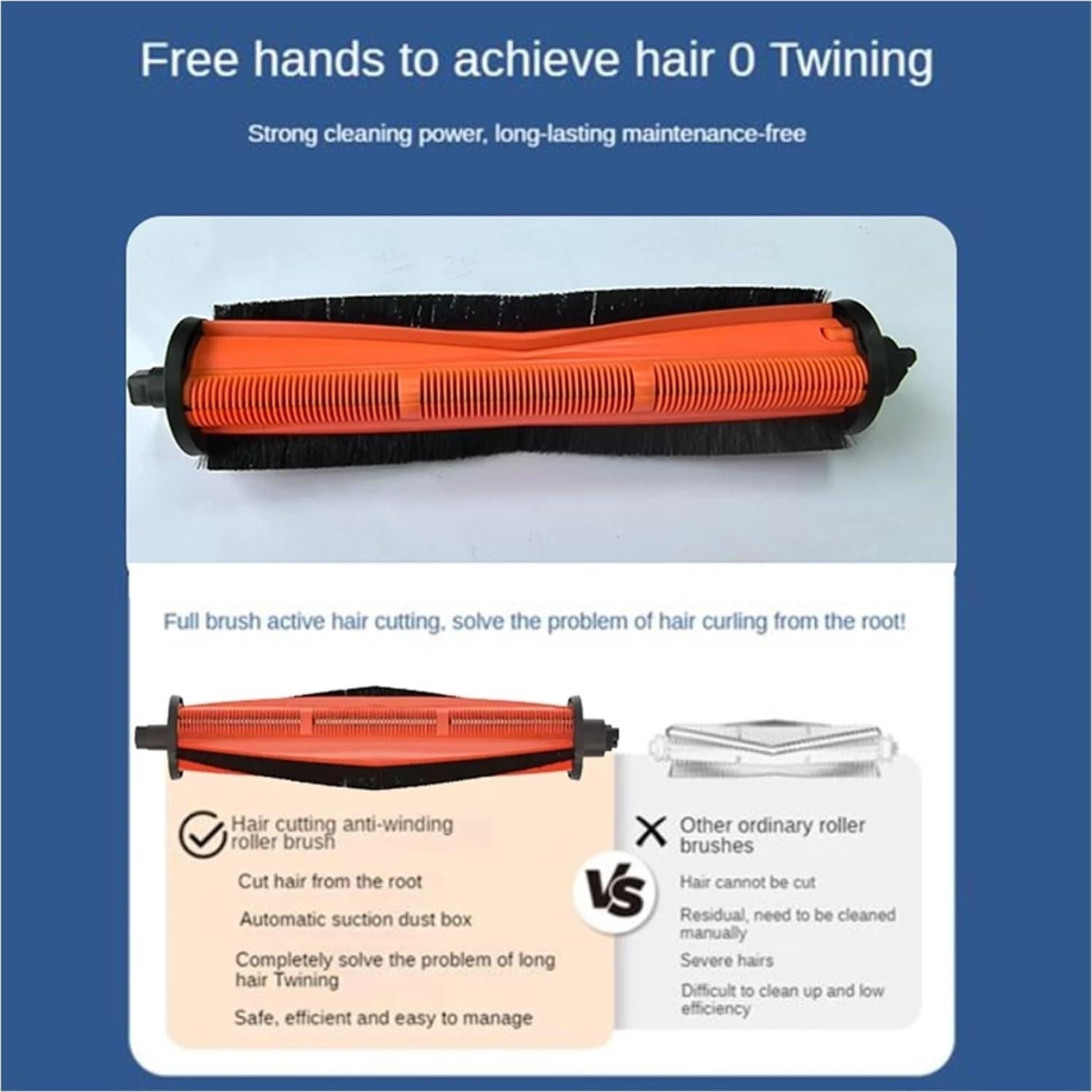 Cepillo Principal Compatible Xiaomi Robot Vacuum X20 Plus - Anti-enredos