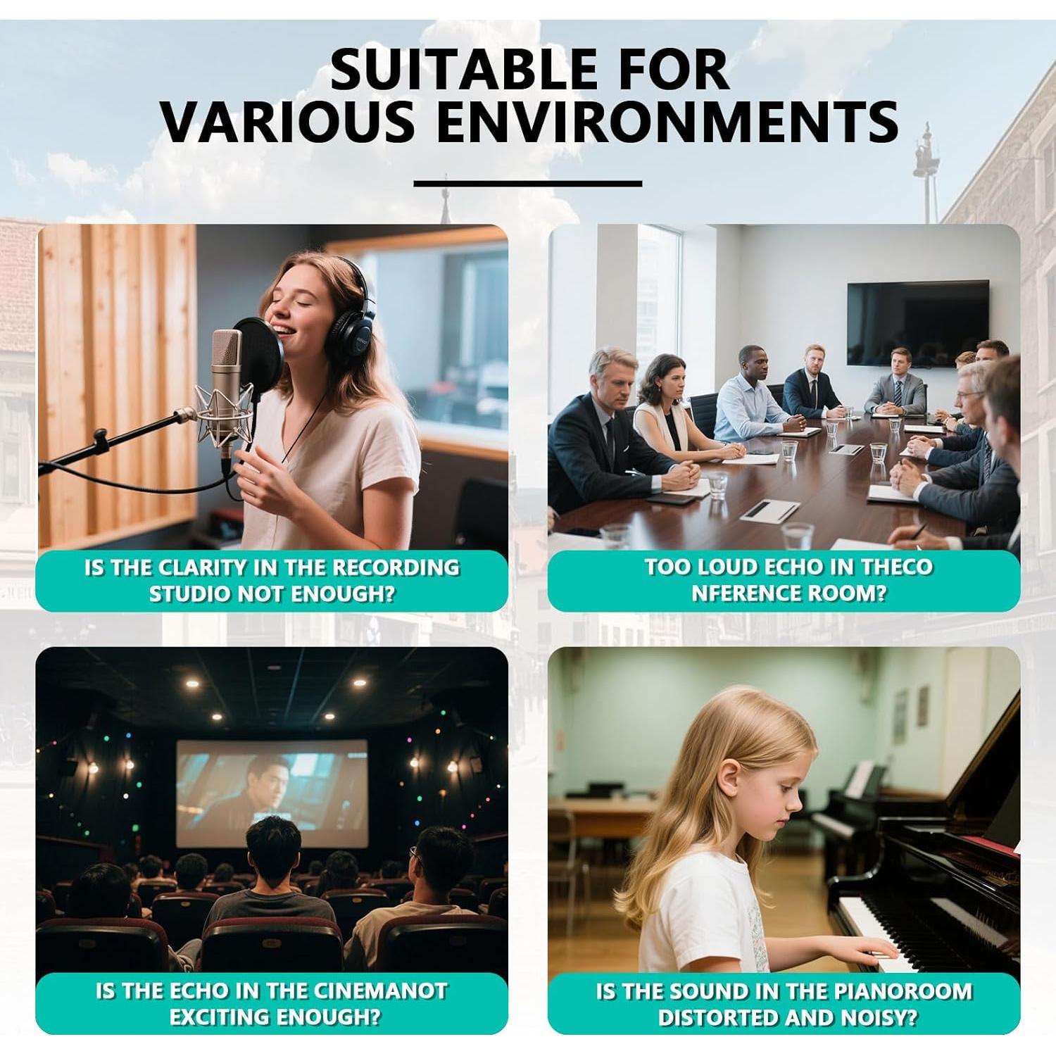 Paquete de 50 Paneles Acústicos GZ-L 30.48x30.48 cm Azul