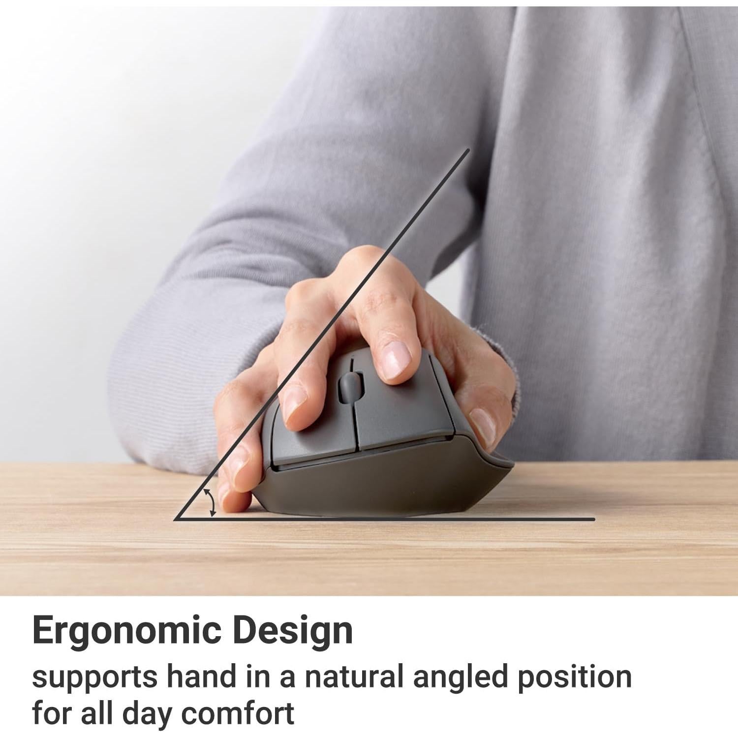 Ratón Bluetooth ELECOM Ergonómico 2000DPI Negro M-SH10BBSKBK