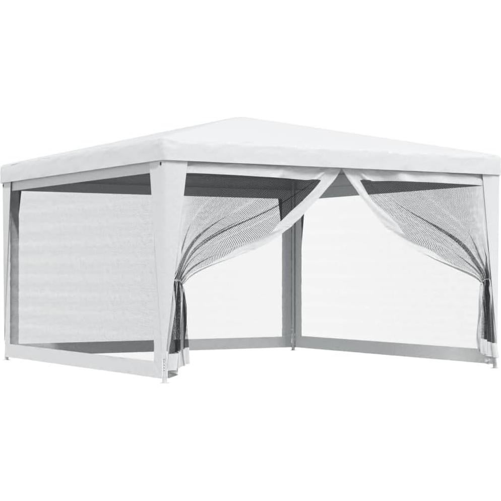 Carpa de Fiesta 4x4m Blanca EVERSTRO con Paredes de Malla