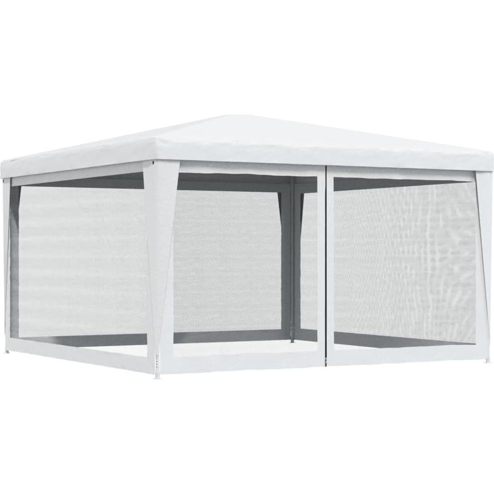 Carpa de Fiesta 4x4m Blanca EVERSTRO con Paredes de Malla