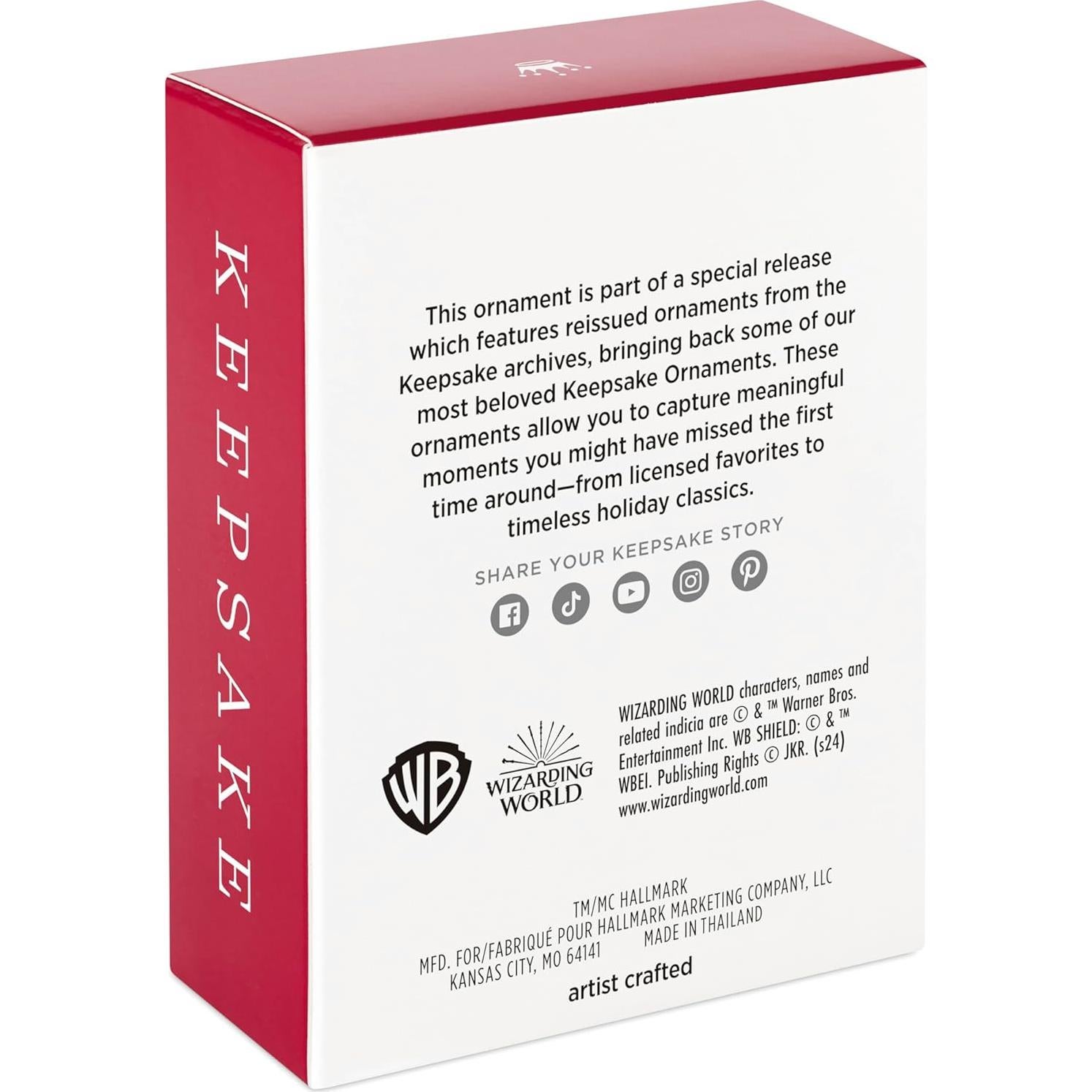 Adorno Navideño Hallmark Harry Potter Cámara Secreta 3D