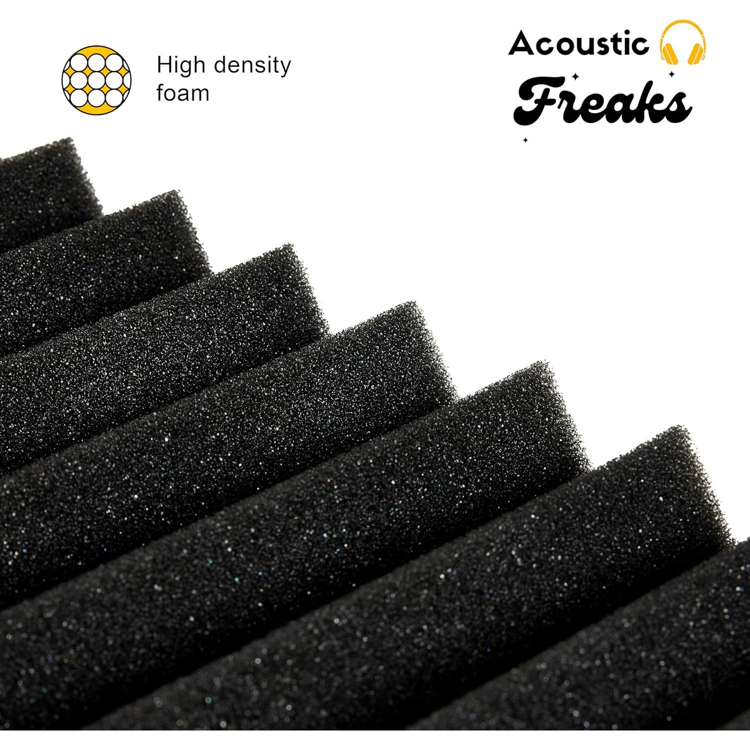 Paquete de 12+1 Paneles Acústicos de Espuma 30.48x30.48cm