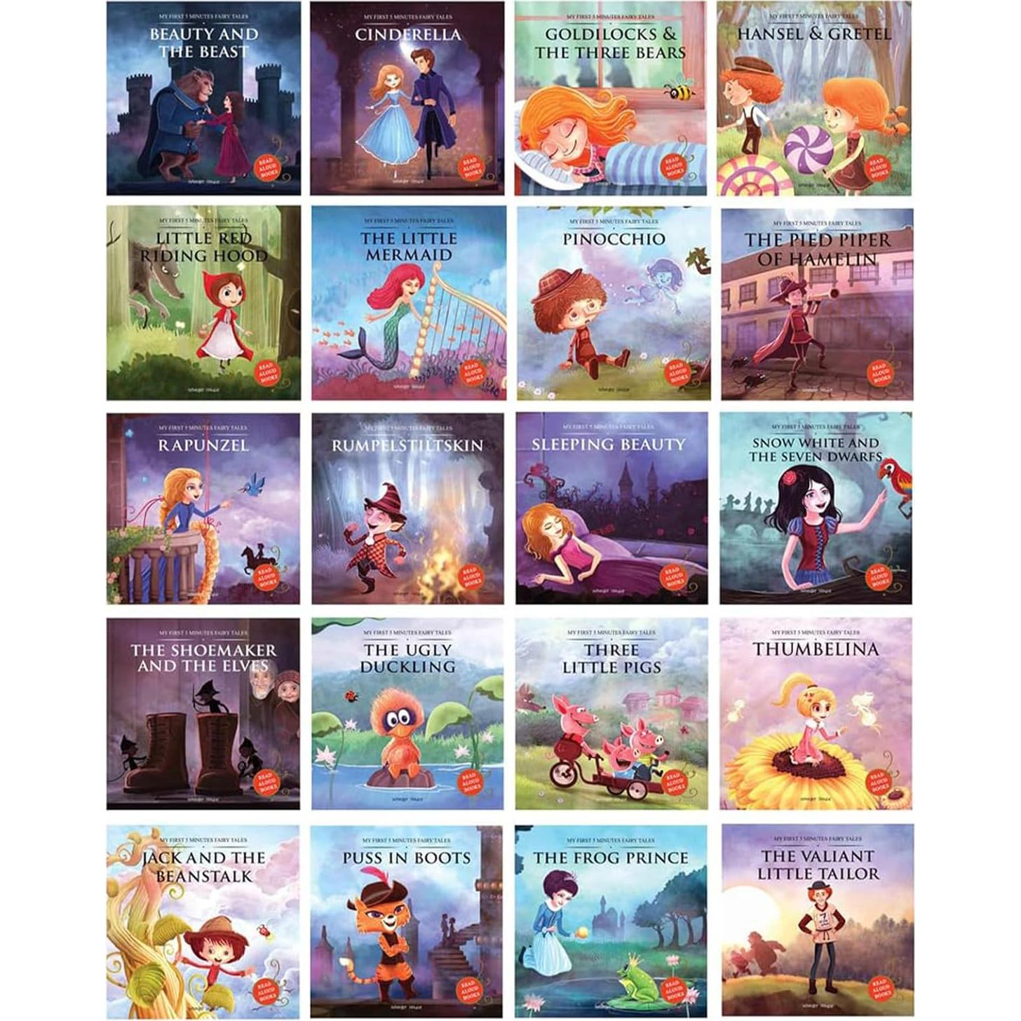 My First Five Minutes Fairy Tales Boxset: Giftset of 20 Books for Kids (Abridged and Retold)