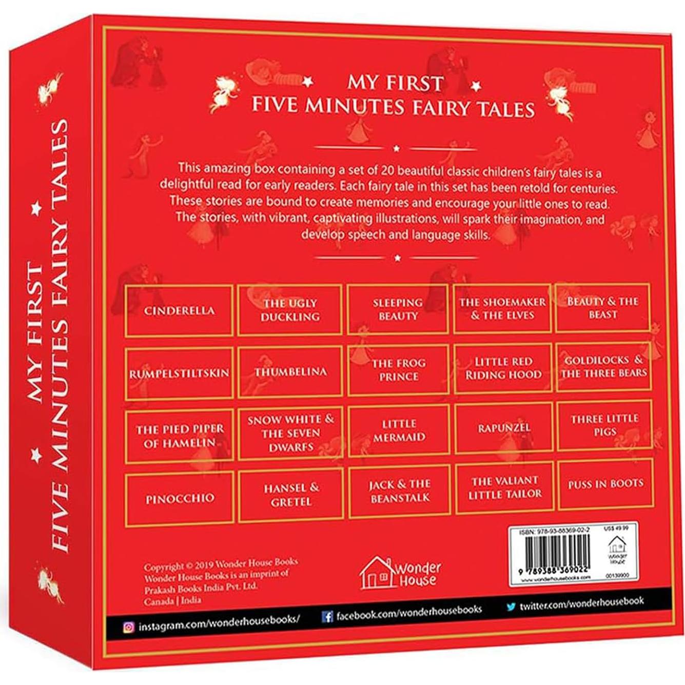 My First Five Minutes Fairy Tales Boxset: Giftset of 20 Books for Kids (Abridged and Retold)
