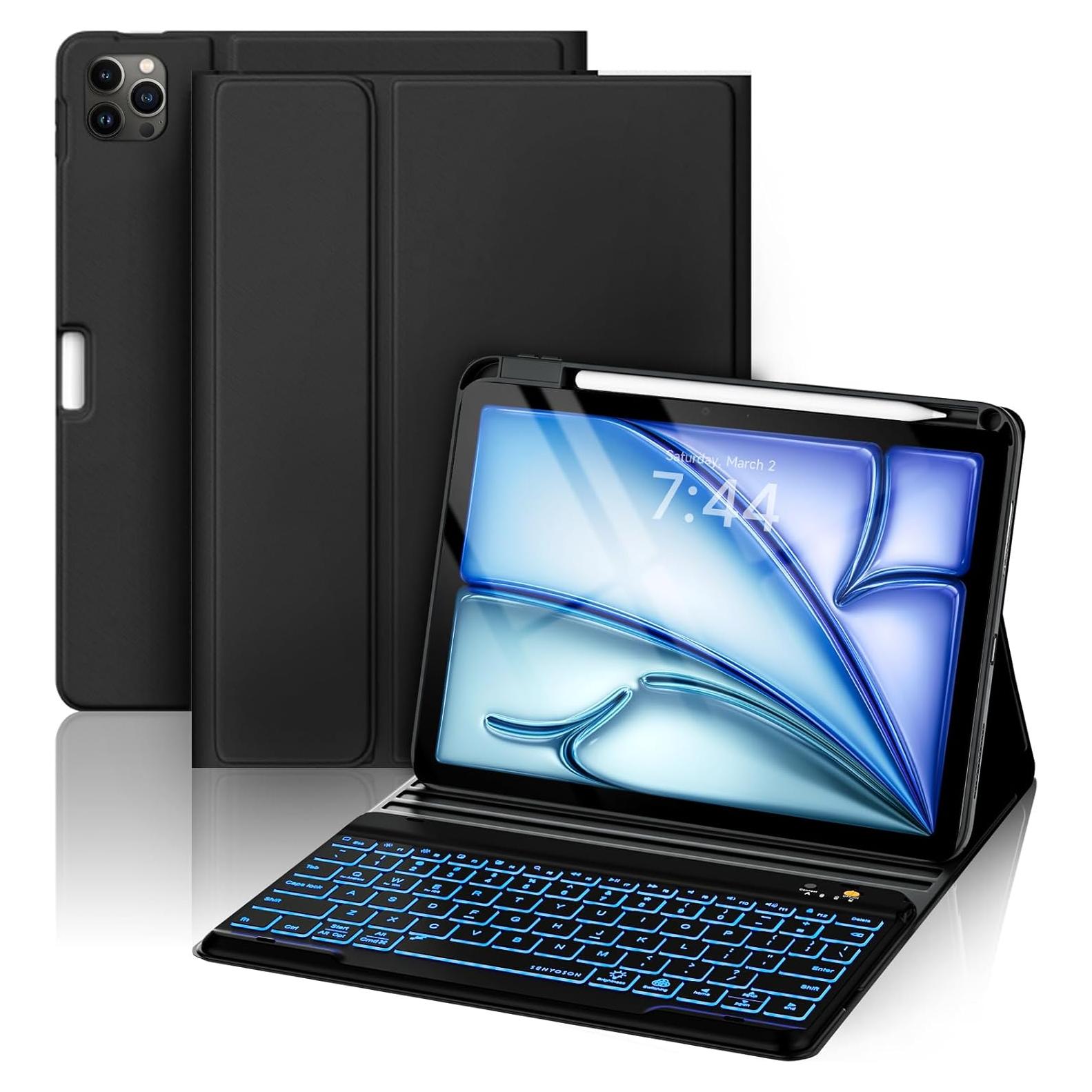 Funda con Teclado Inalámbrico OYEEICE para iPad Air 11" M2/5/4/Pro