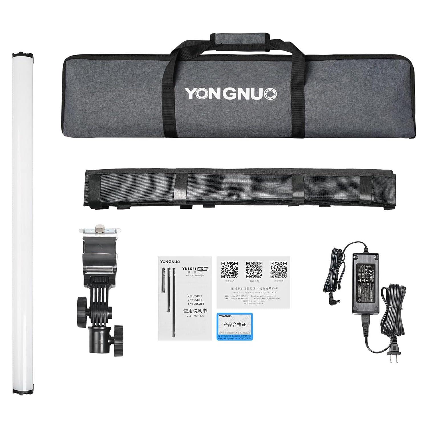 Luz LED Suave Yongnuo YN100 30W RGB 99cm Control Remoto