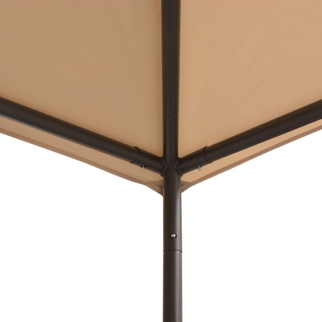 Gazebo Pabellón MINERWALL 4x4m Beige Acero Repelente Agua