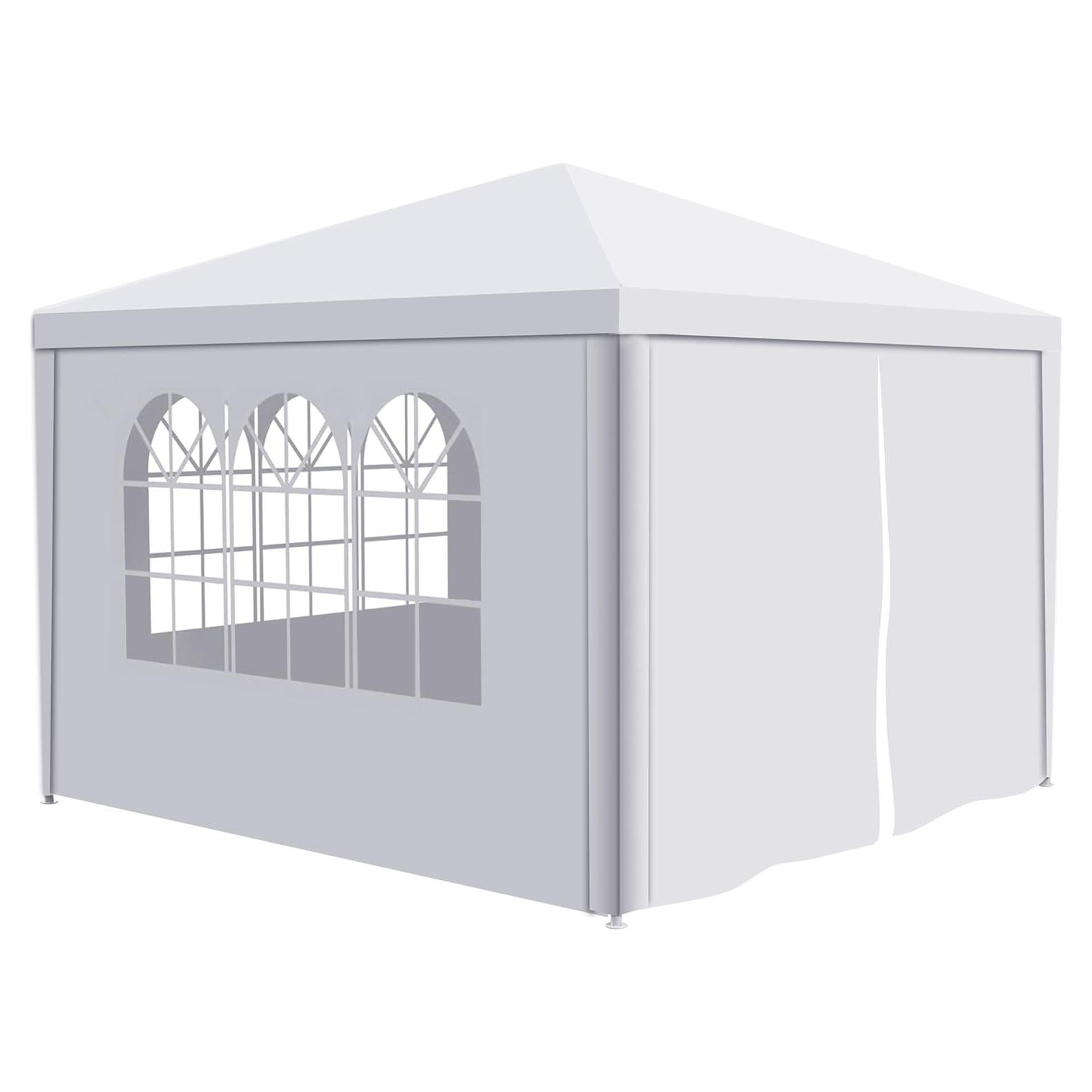 Carpa de Fiesta CuisinSmart 3x3m Blanca con Paredes Removibles