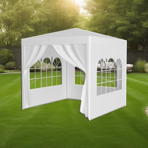 Carpa de Fiesta CuisinSmart 3x3m Blanca con Paredes Removibles