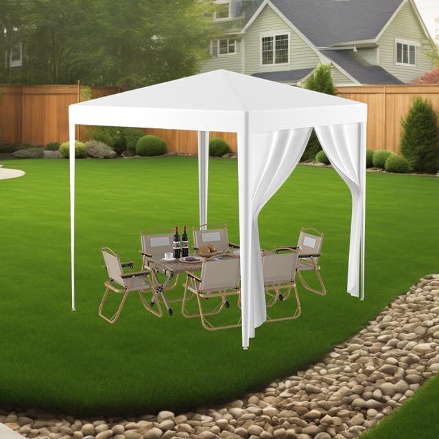 Carpa de Fiesta CuisinSmart 3x3m Blanca con Paredes Removibles