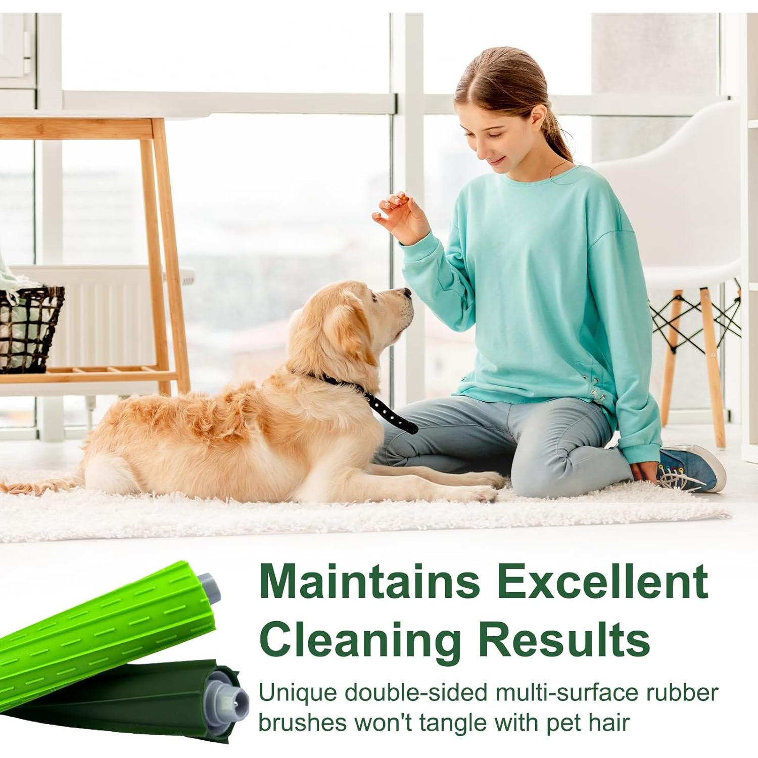 Repuestos Chrostion para iRobot Roomba i7 i3 i4 j7 E5 E6 E7 - 2 Juegos Cepillos, 6 Filtros, 8 Bolsas