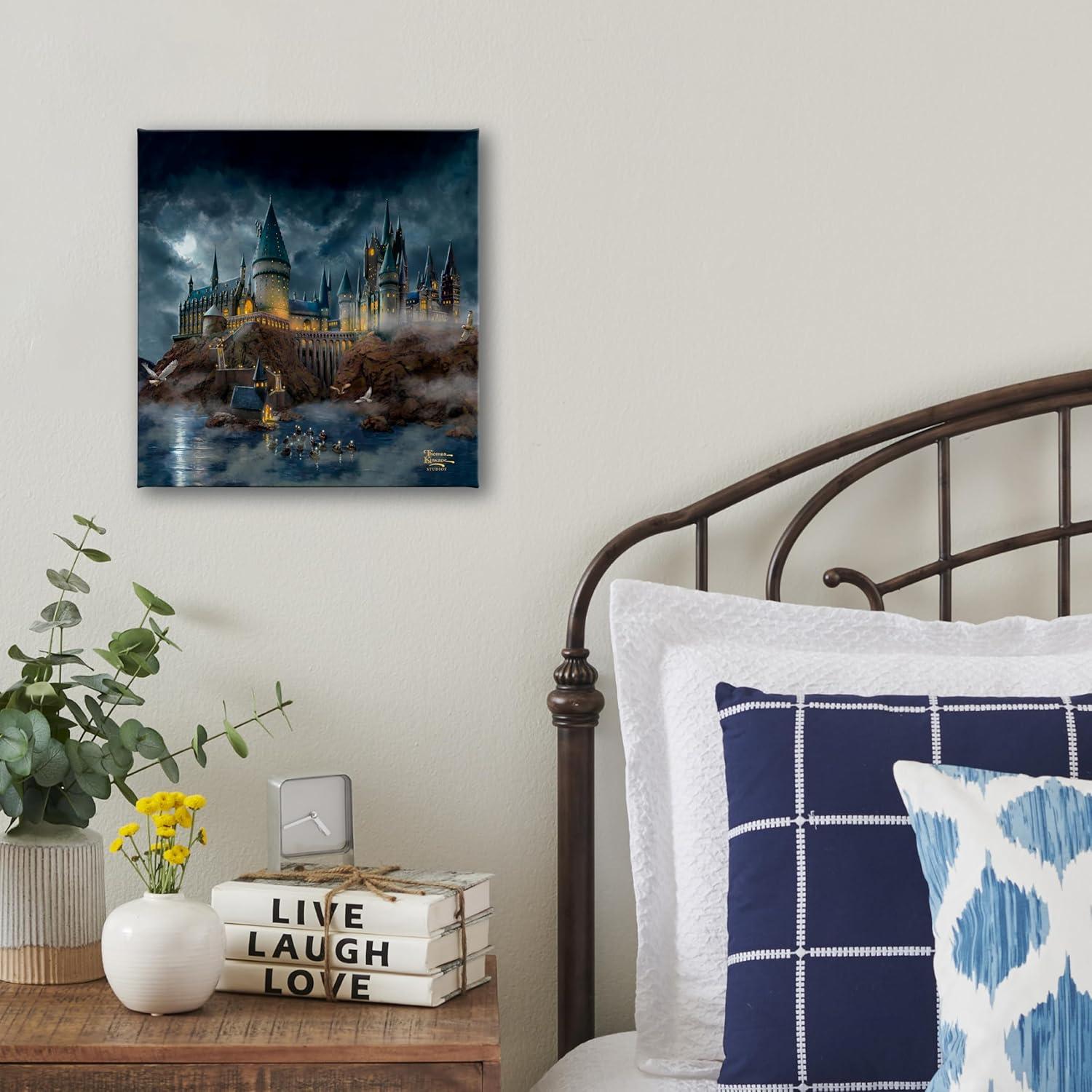 Lienzo Enmarcado Castillo Hogwarts Thomas Kinkade 25x20 cm