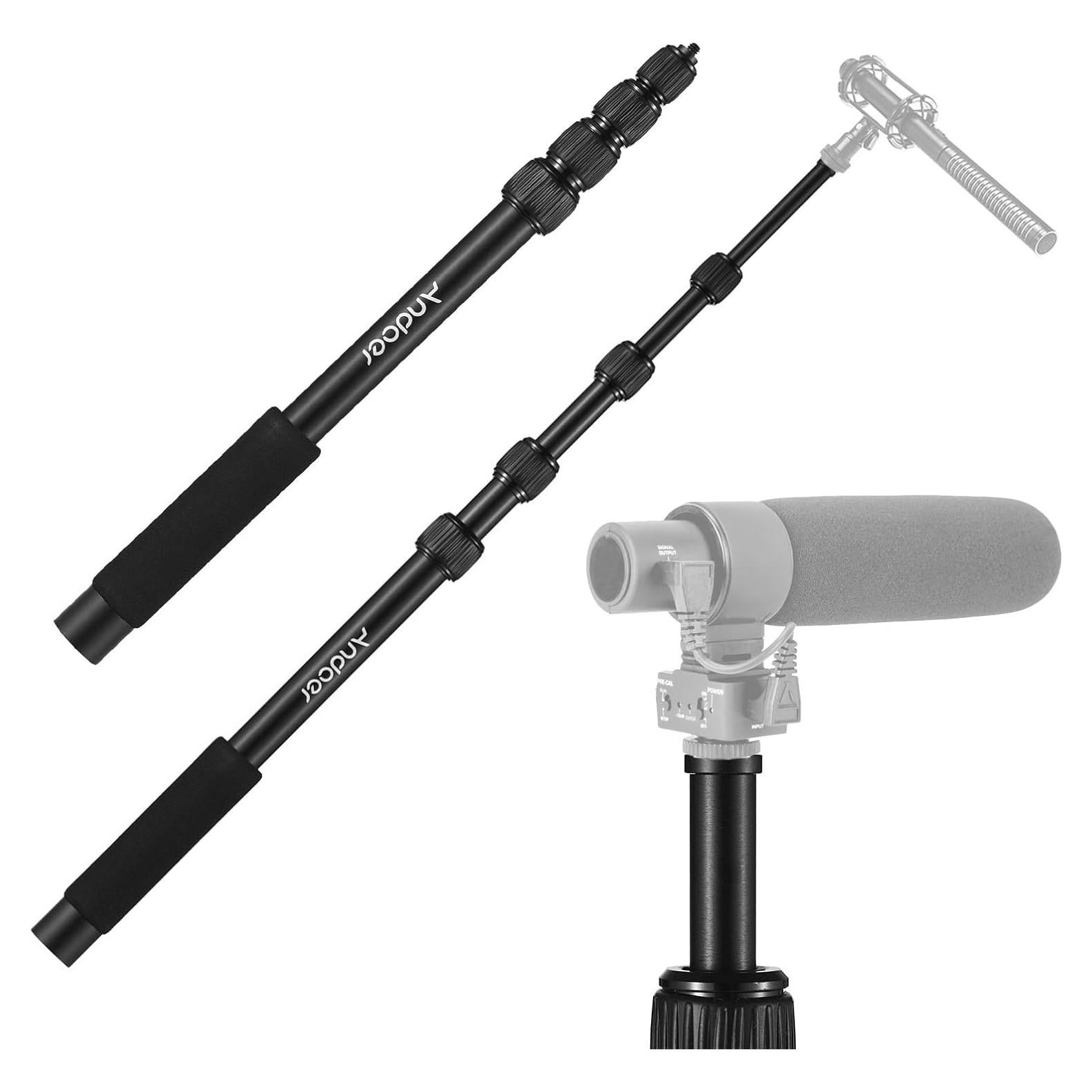 Pértiga de Micrófono Andoer Extensible 45-155cm Aluminio