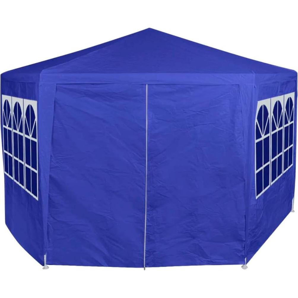 Carpa Hexagonal YELWHI Azul 2.0m x 2.0m para Eventos