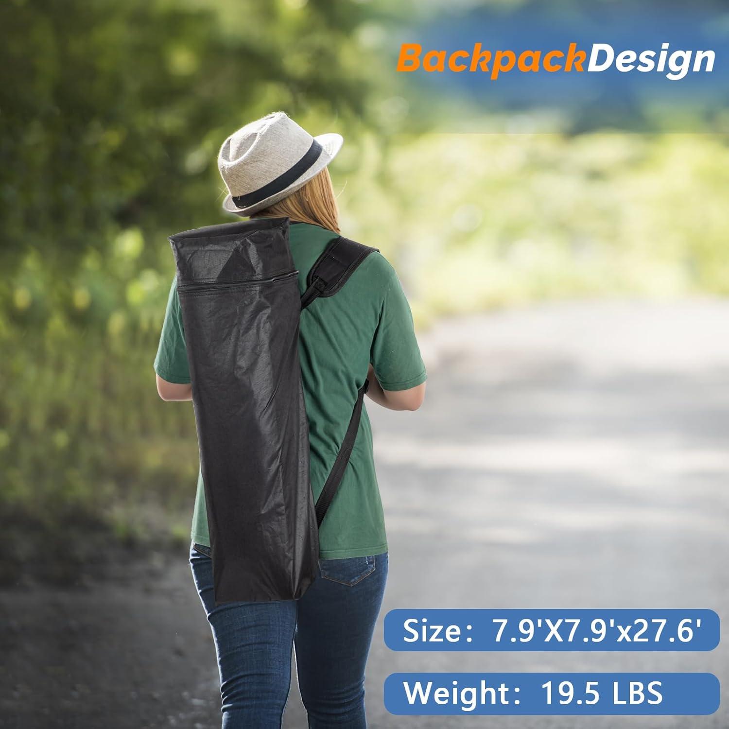 Carpa Plegable VINGLI 1.83x1.83m con Panel Lateral y Mochila