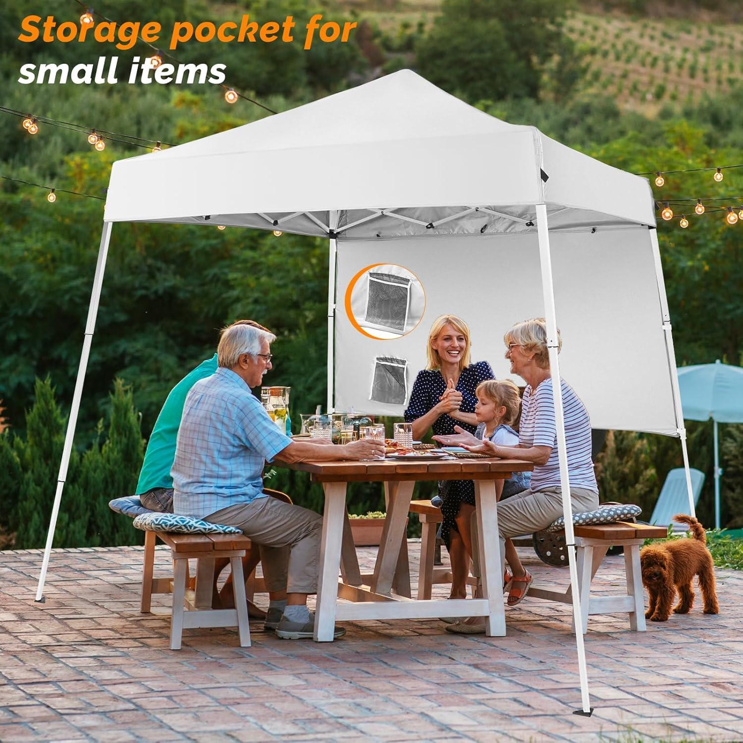 Carpa Plegable VINGLI 1.83x1.83m con Panel Lateral y Mochila