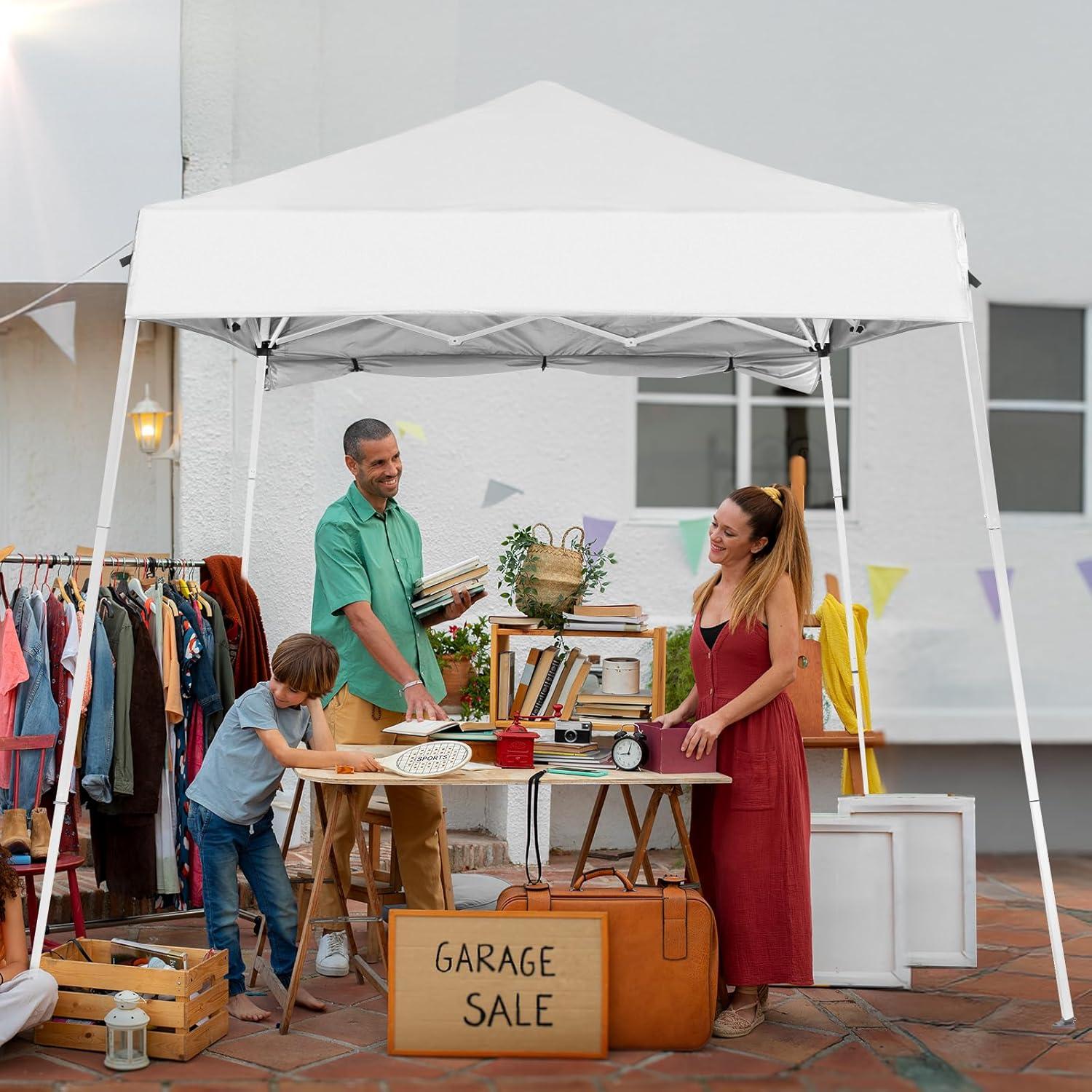 Carpa Plegable VINGLI 1.83x1.83m con Panel Lateral y Mochila