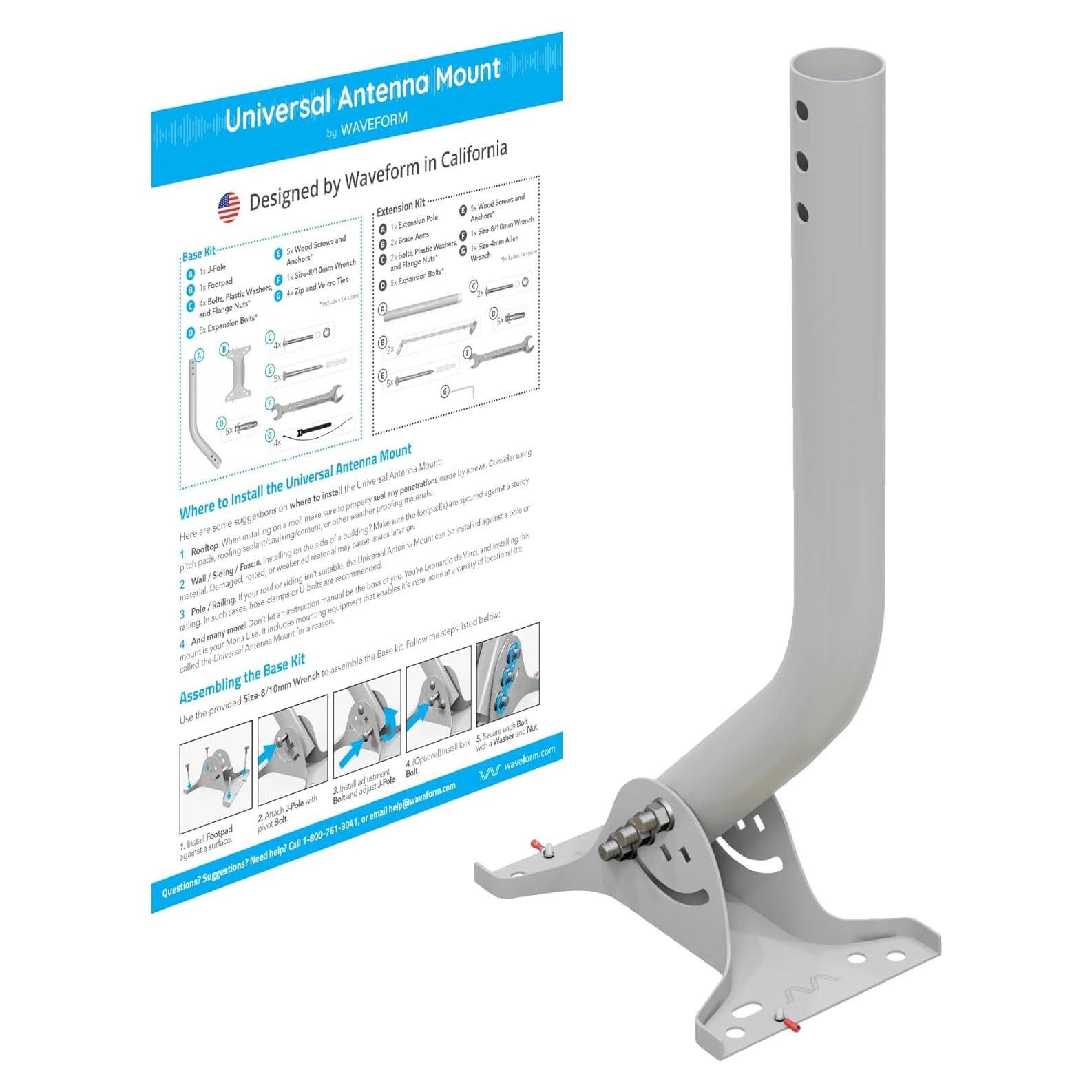 Soporte Universal de Antena Waveform UltraPole 43.18 cm