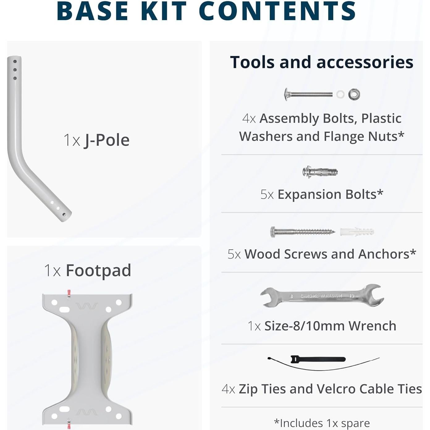Soporte Universal de Antena Waveform UltraPole 43.18 cm