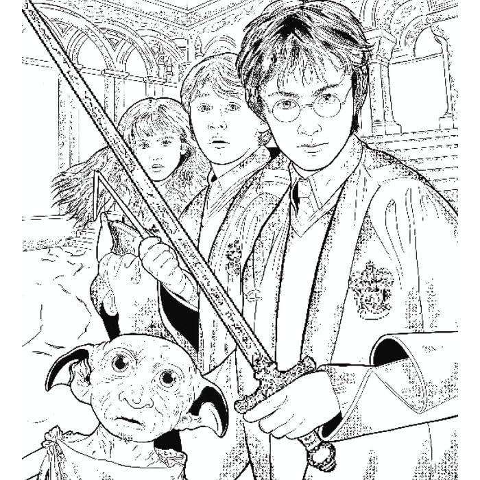 HARRY POTTER LIBRO OFICIAL PARA COLOREAR