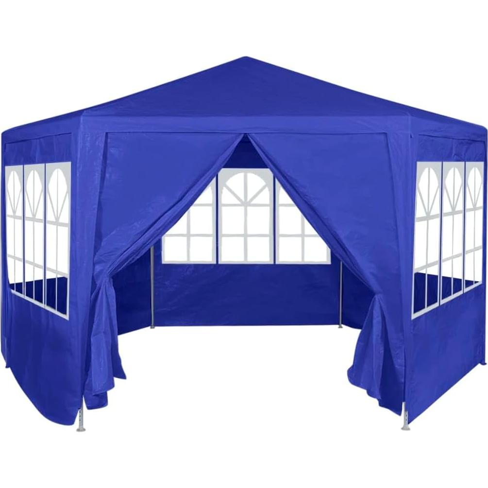 Carpa Hexagonal KCCLVER 2m x 2m Azul Resistente al Agua