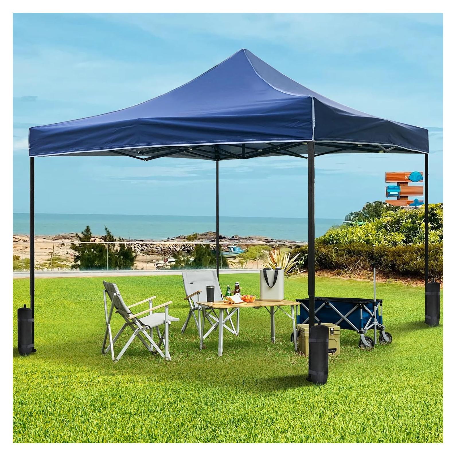 Carpa portátil Meet Perfect 3.05m x 3.05m impermeable azul