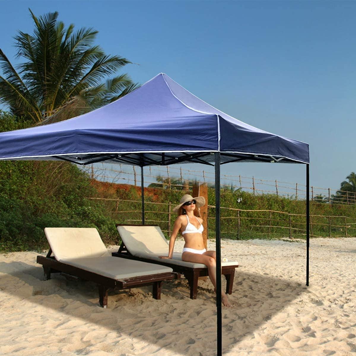 Carpa portátil Meet Perfect 3.05m x 3.05m impermeable azul