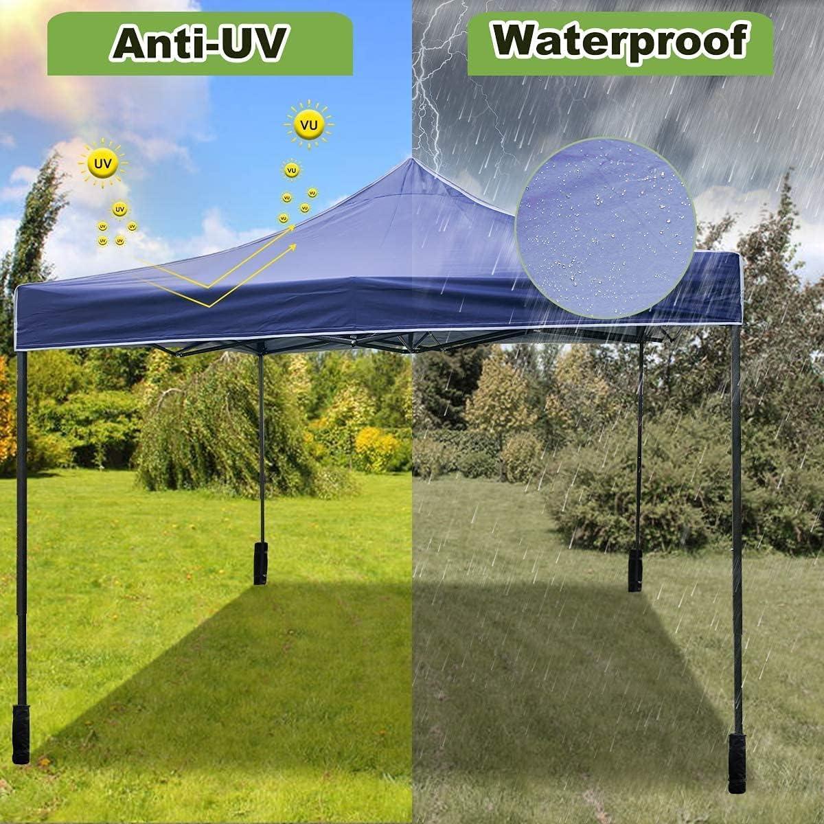 Carpa portátil Meet Perfect 3.05m x 3.05m impermeable azul