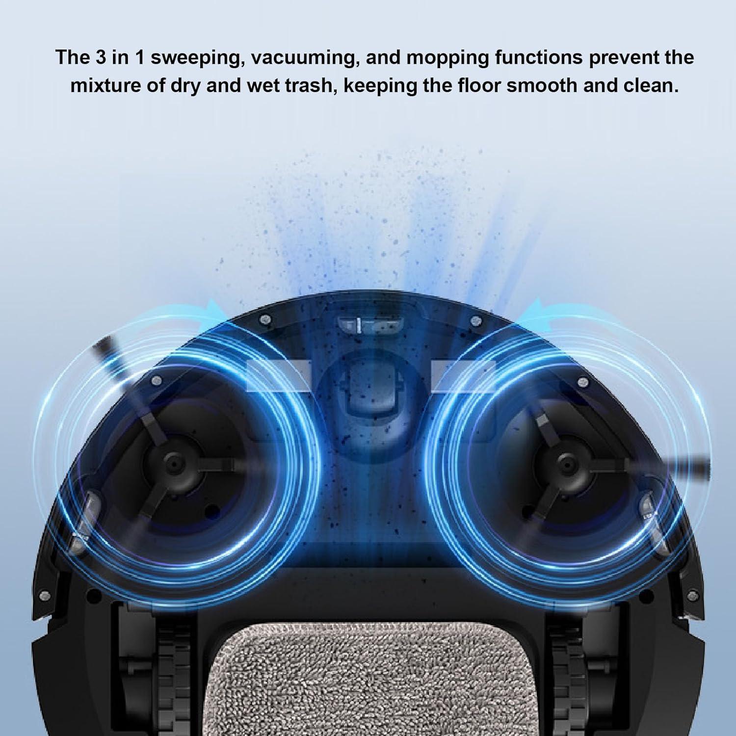 Aspiradora Robot Zerodis con Control por Voz y Mopa 335ml