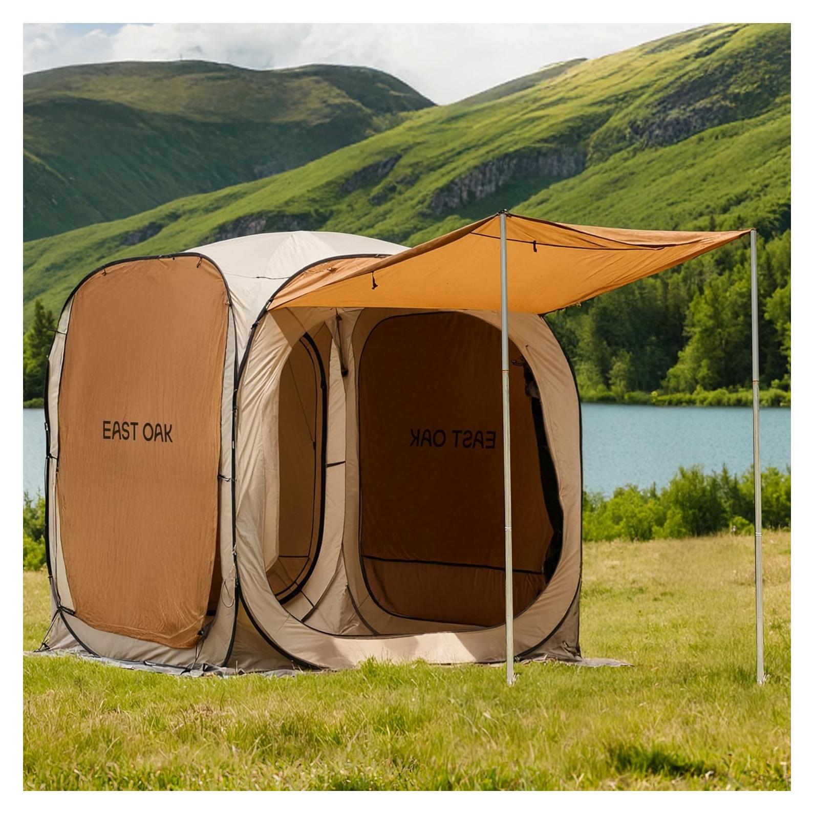 Carpa Pop Up East Oak 3.34m² Beige para Camping y Playa