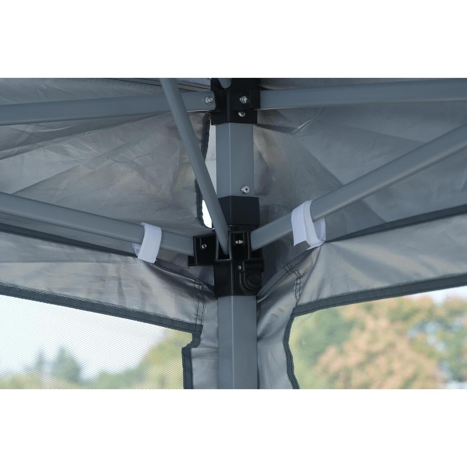 Gazebo AURAWAY 3.35x3.35m Impermeable con Pantalla Insectos