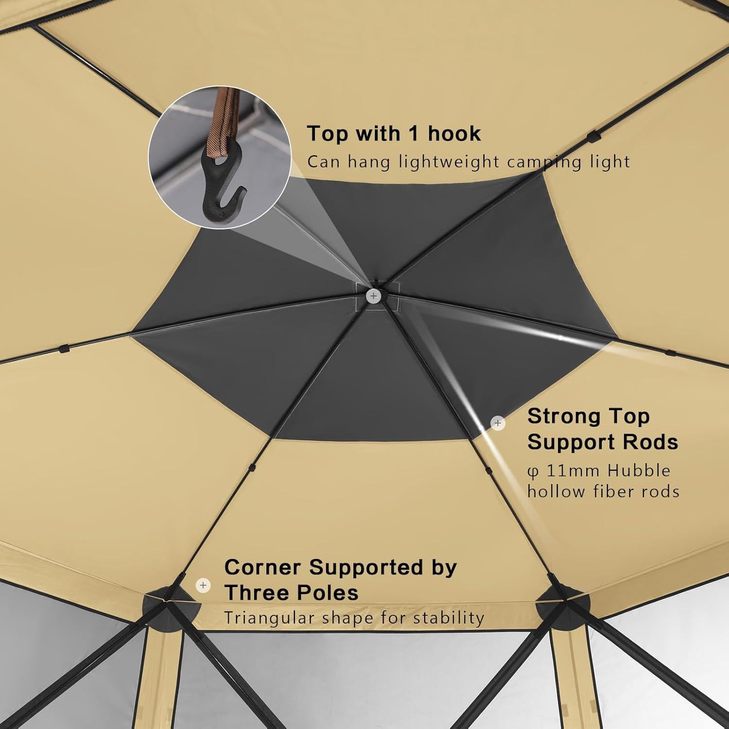 Carpa Plegable MASTERCANOPY 10x10ft Beige - Refugio Exterior