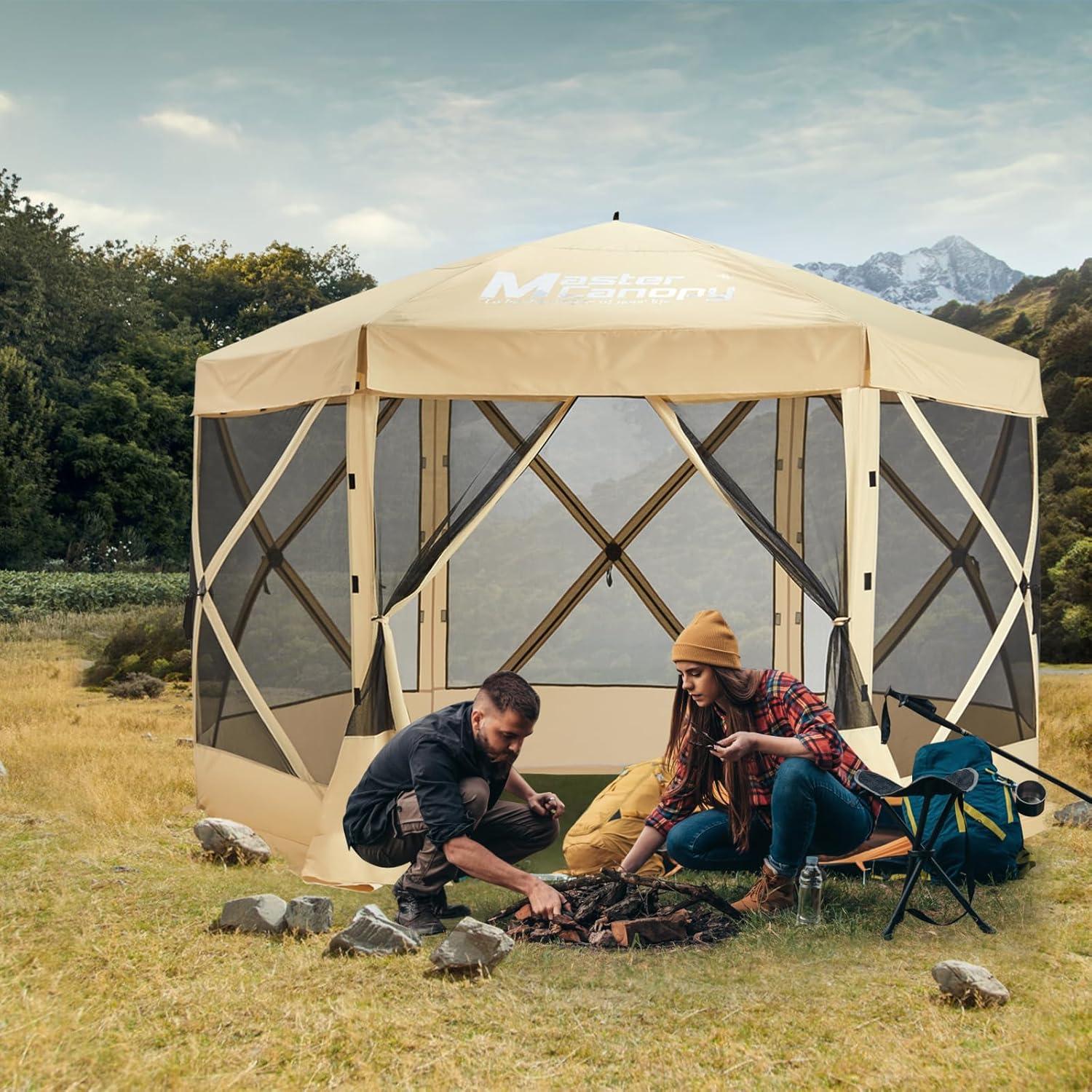 Carpa Plegable MASTERCANOPY 10x10ft Beige - Refugio Exterior