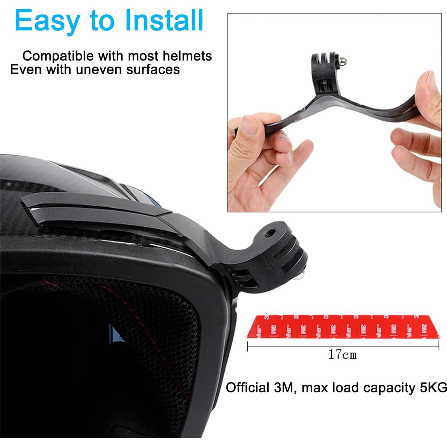 Soporte de casco PellKing para cámara de acción y teléfono