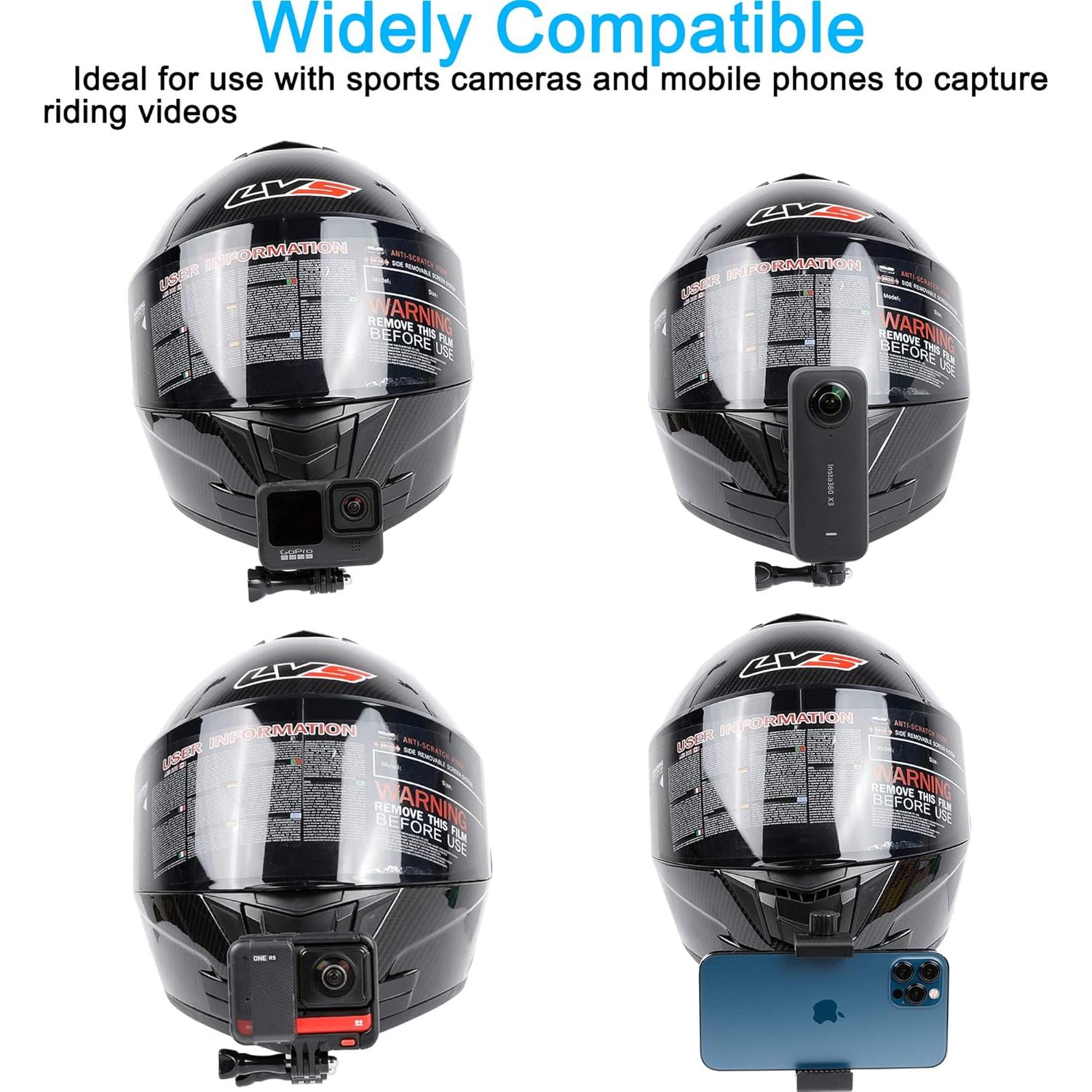 Soporte de casco PellKing para cámara de acción y teléfono