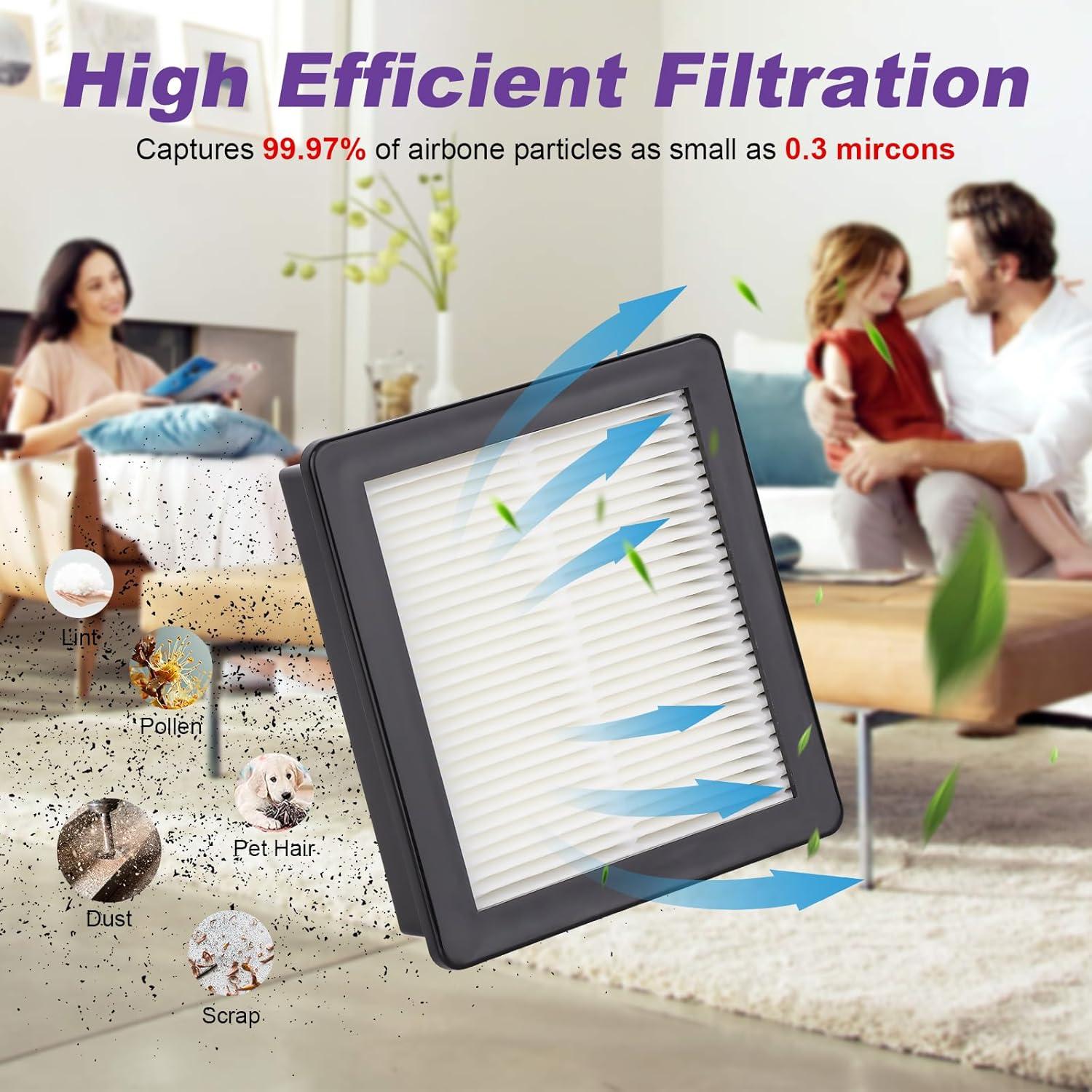 Filtro HEPA 107315 JoaSinc para ProTeam Coach Pro 10 y 6 - 2 Paquetes