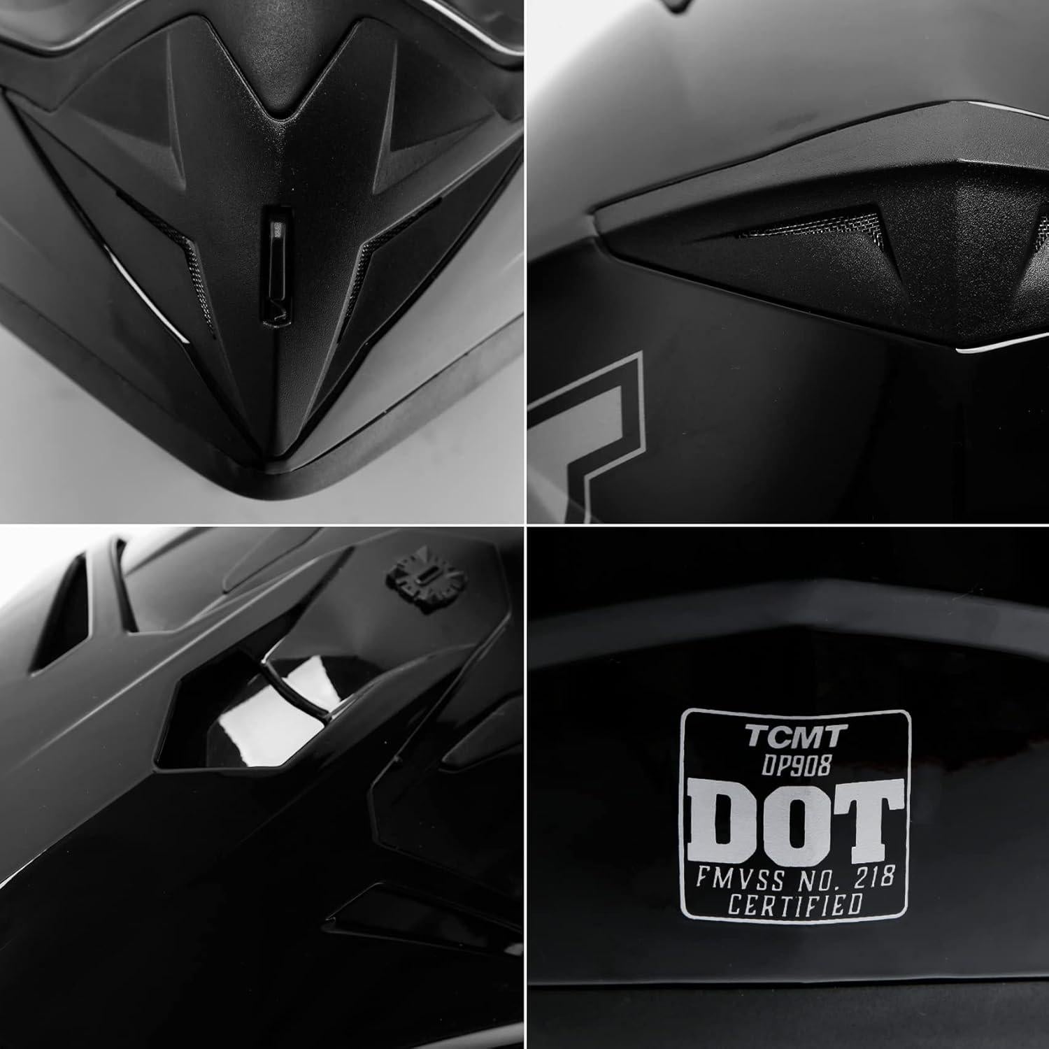 Casco Integral TCMT Off-Road Unisex Adulto 55-64 cm