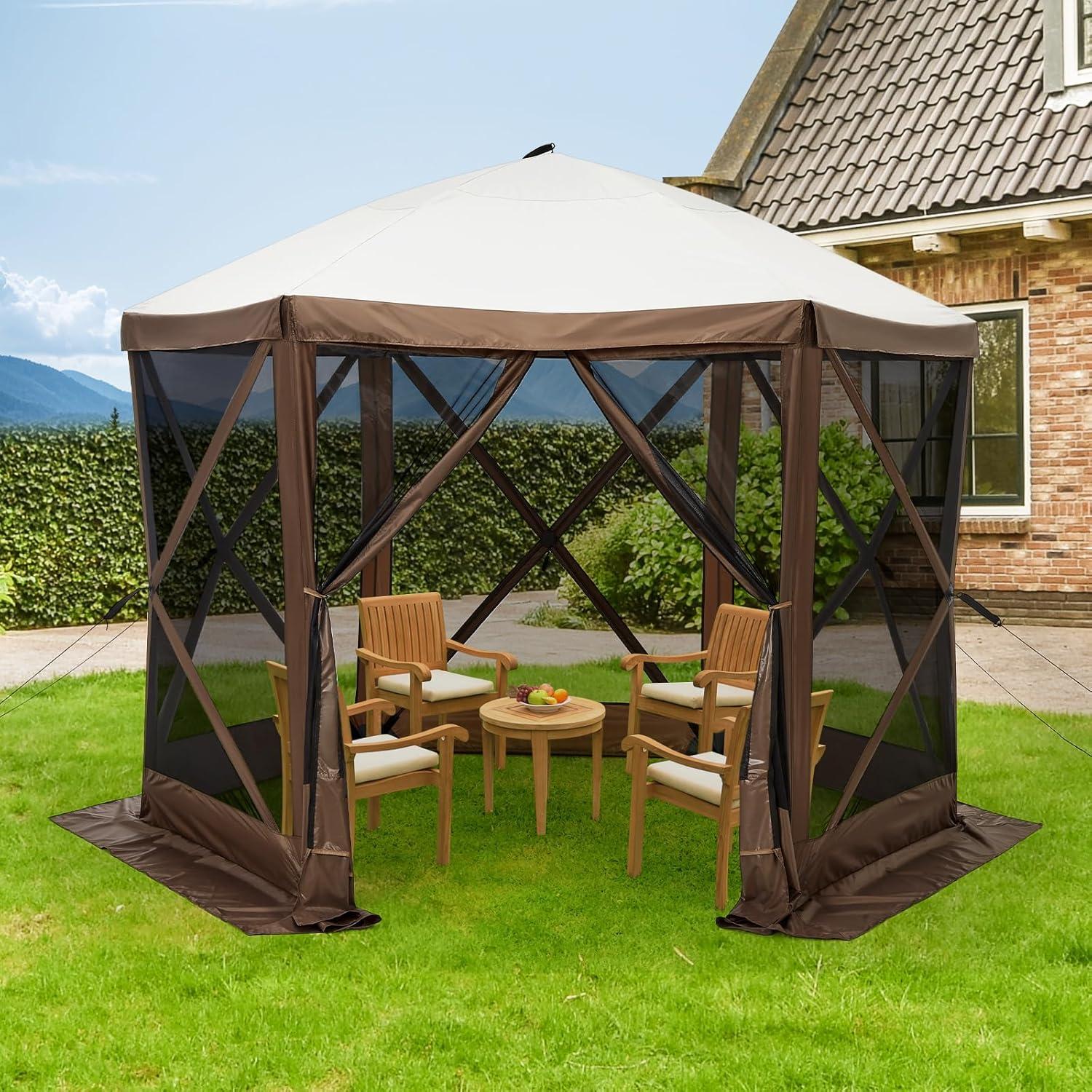 Carpa Gazebo Plegable GarveeLife 10x10ft Impermeable UV