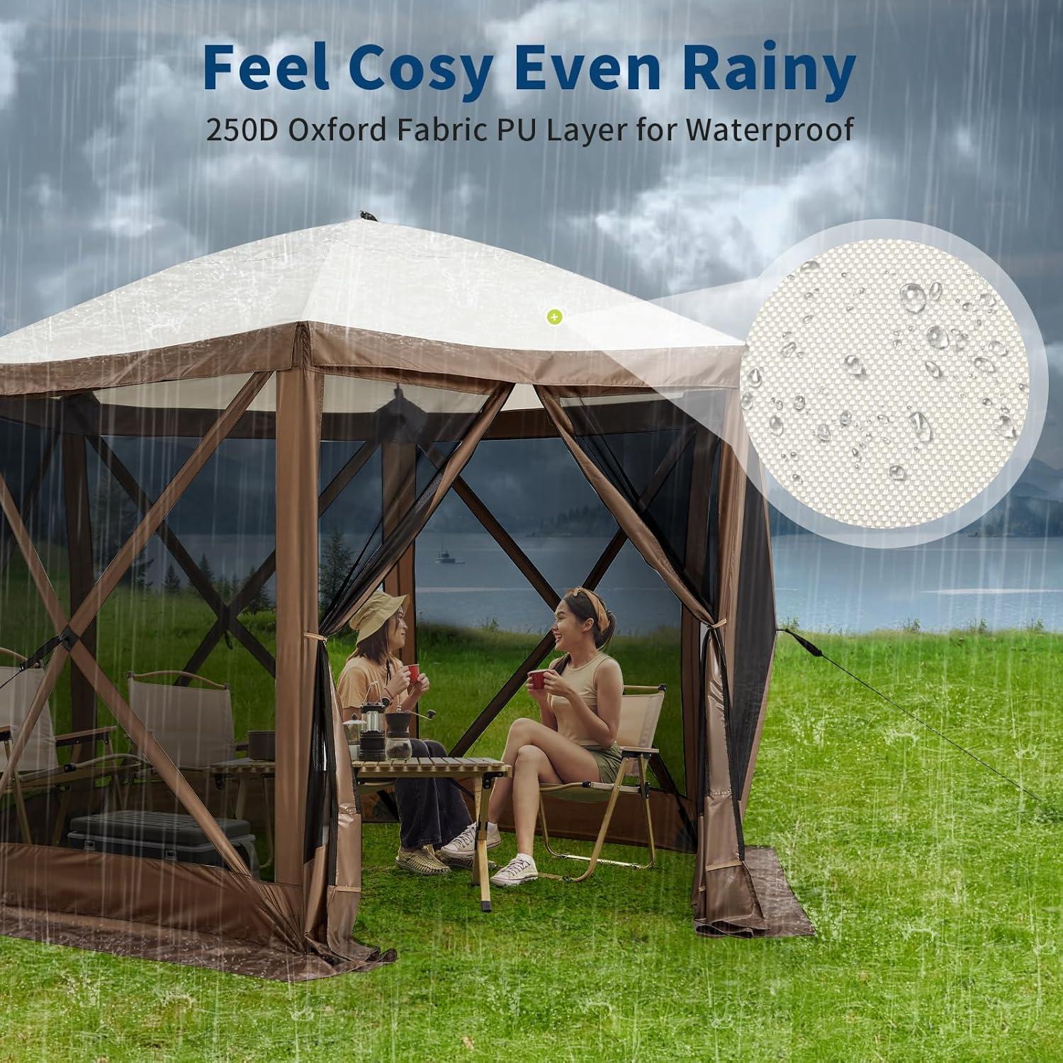 Carpa Gazebo Plegable GarveeLife 10x10ft Impermeable UV