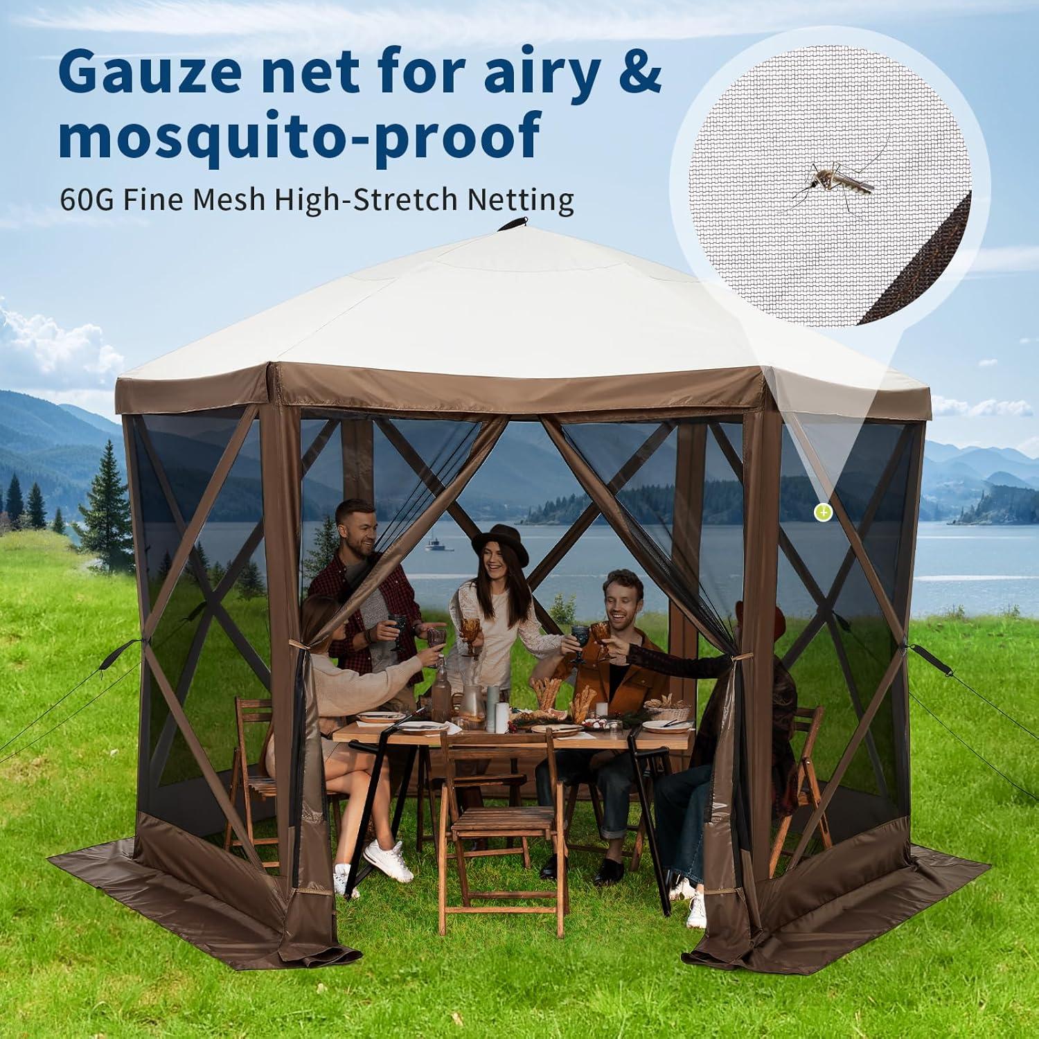 Carpa Gazebo Plegable GarveeLife 10x10ft Impermeable UV