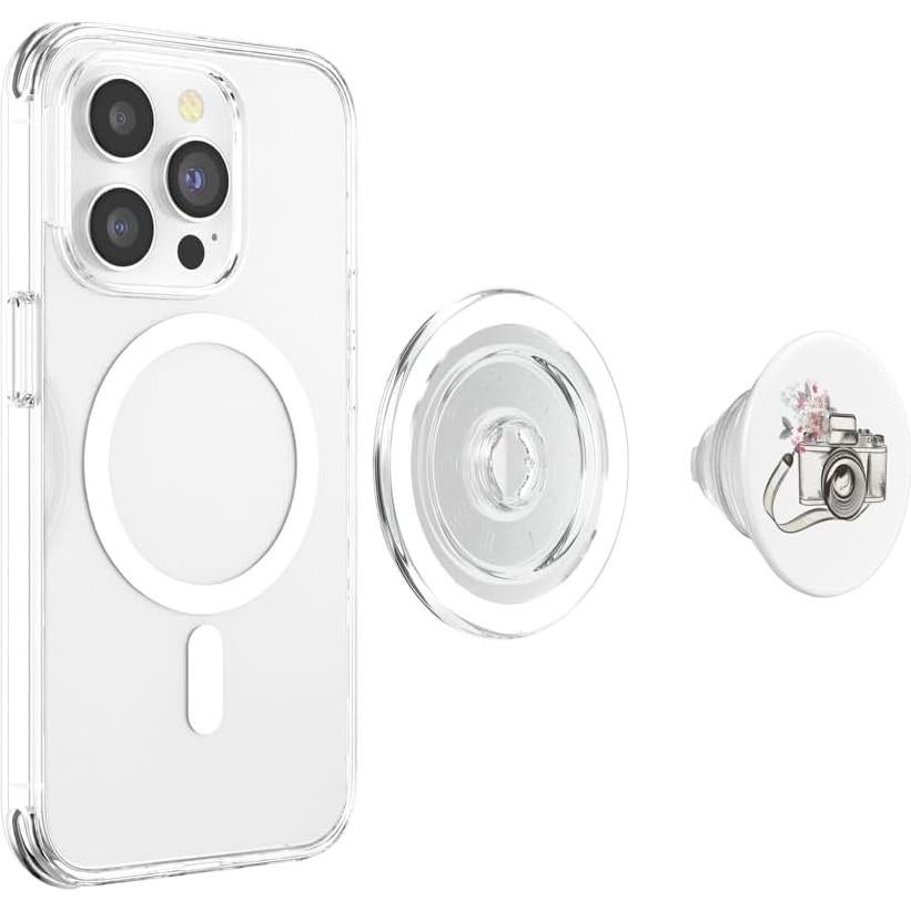PopSockets PopGrip MagSafe Cámara Vintage Mariposas 363g