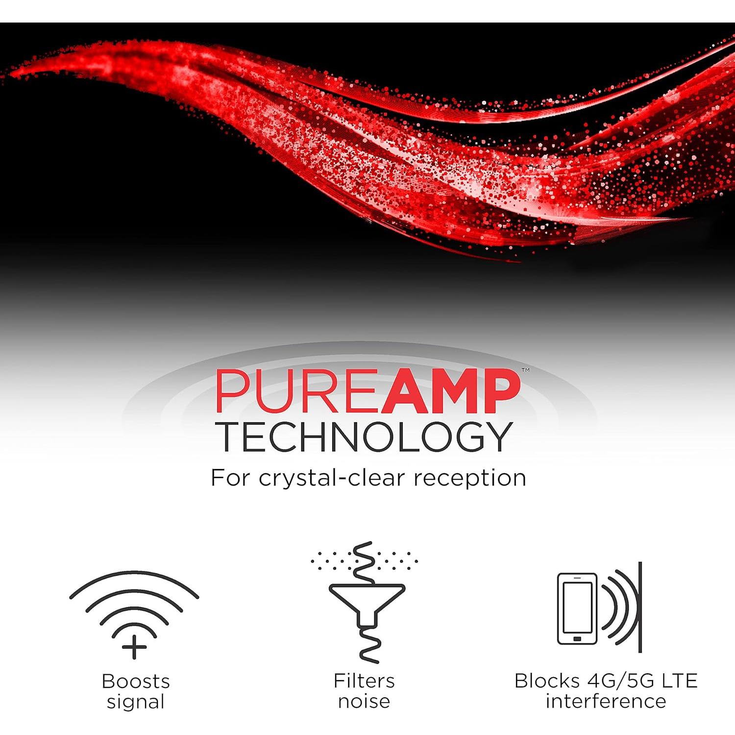 Amplificador de Antena Exterior GE 42179, Señal VHF UHF HD