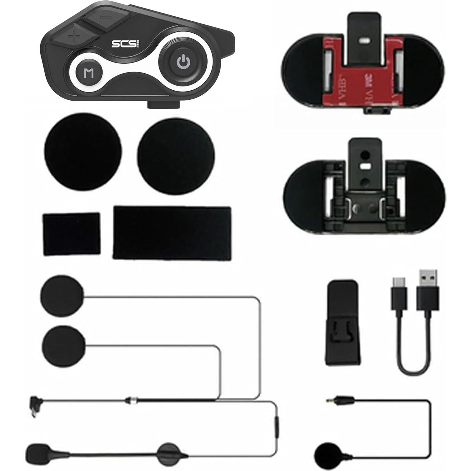 Intercomunicador Bluetooth SCSETC S8X para Motocicleta IP67